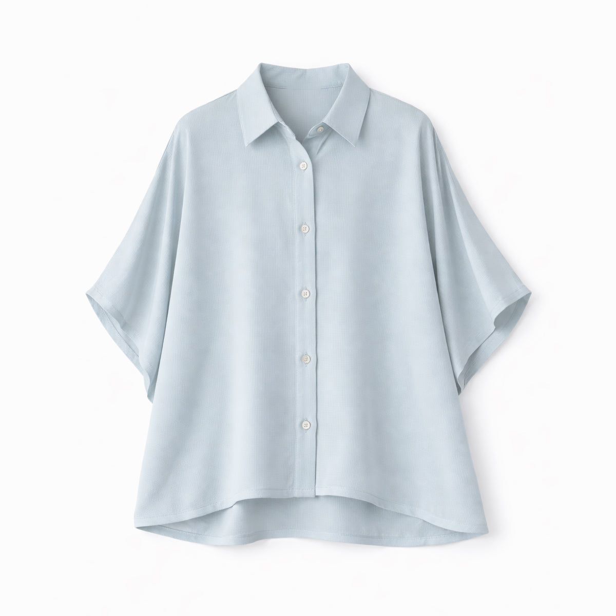 The Élysia Luxe Shirt – Sky Mist