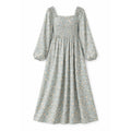 The Aveline Luxe Dress – Blue Blossom