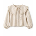The Aurelle Luxe Blouse – Ivory Lace