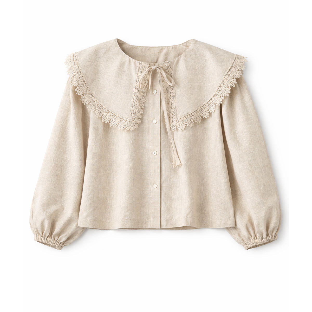 The Aurelle Luxe Blouse – Ivory Lace