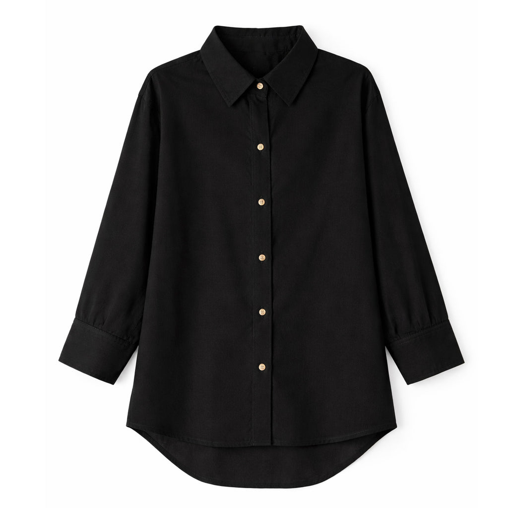 The Nyelle Luxe Shirt – Noir Essence