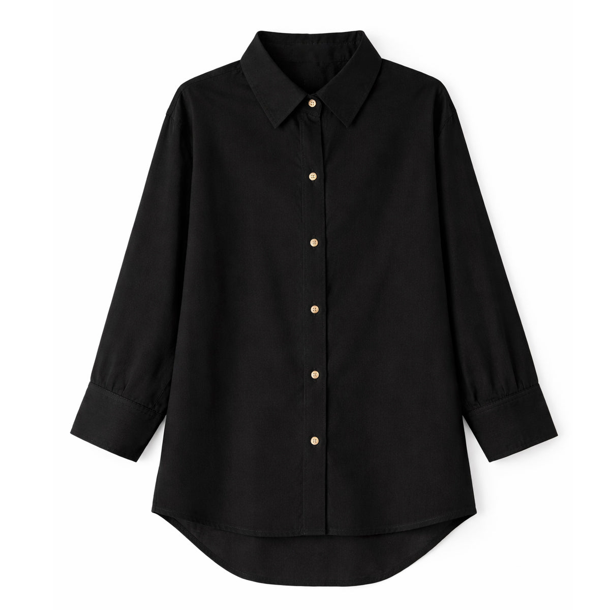 The Nyelle Luxe Shirt – Noir Essence