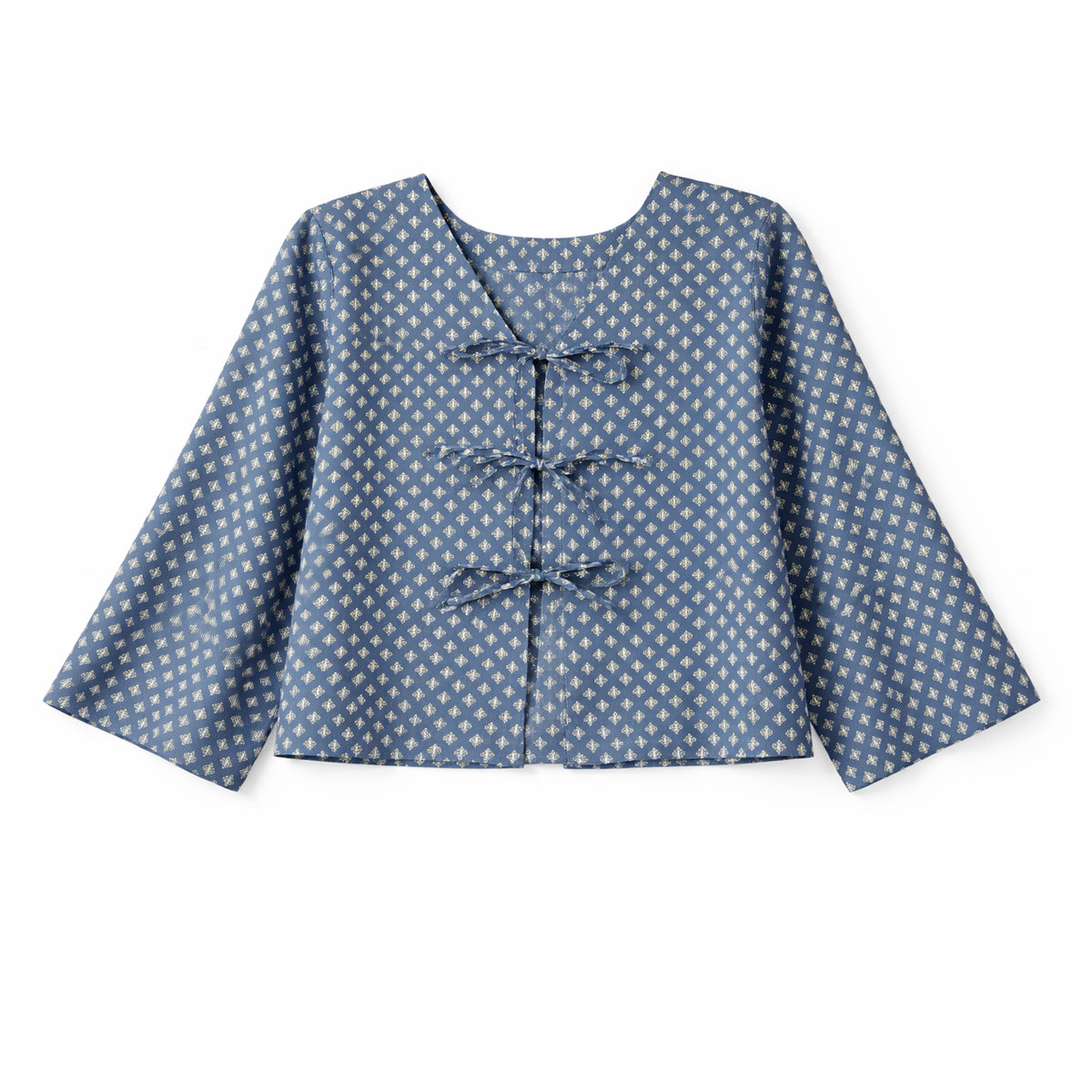 The Zareen Luxe Top – Azure Royale