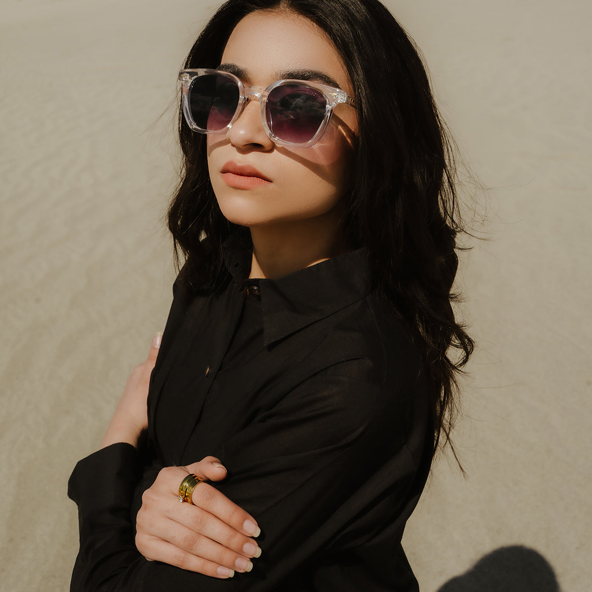 The Nyelle Luxe Shirt – Noir Essence