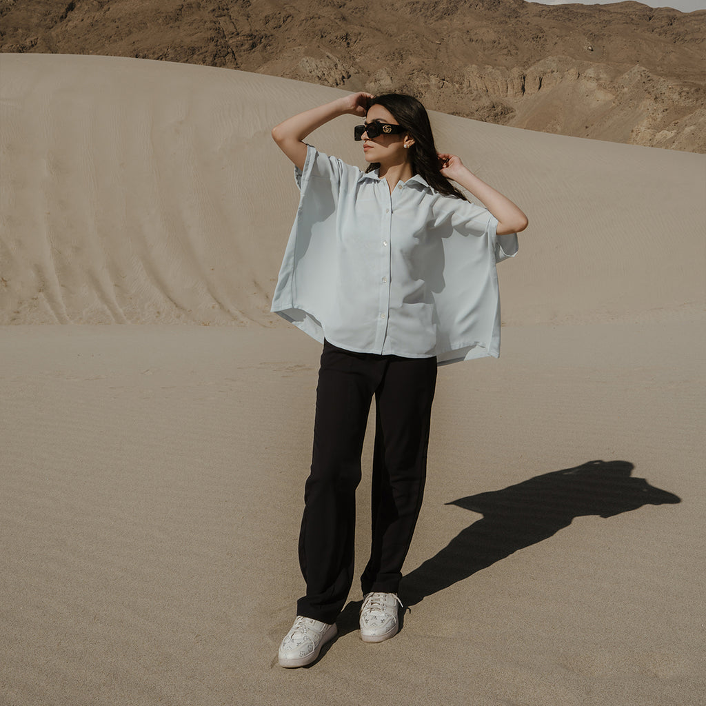 The Virelle Drape Trousers – Midnight Navy