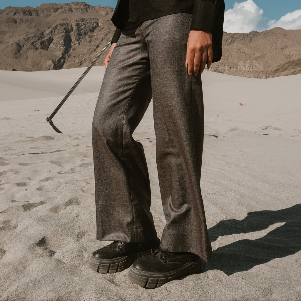 The Virelle Luxe Trousers – Charcoal Form