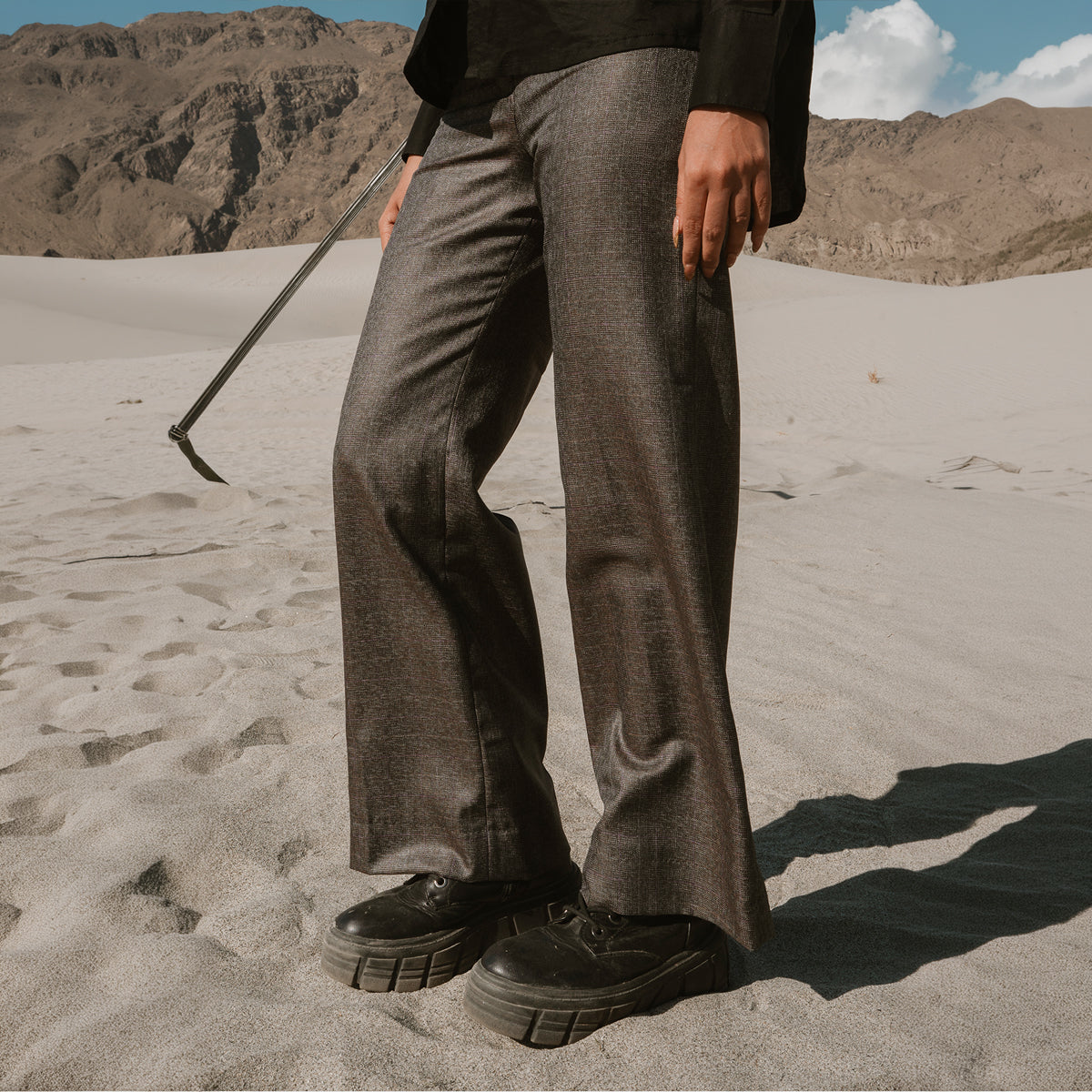 The Virelle Luxe Trousers – Charcoal Form