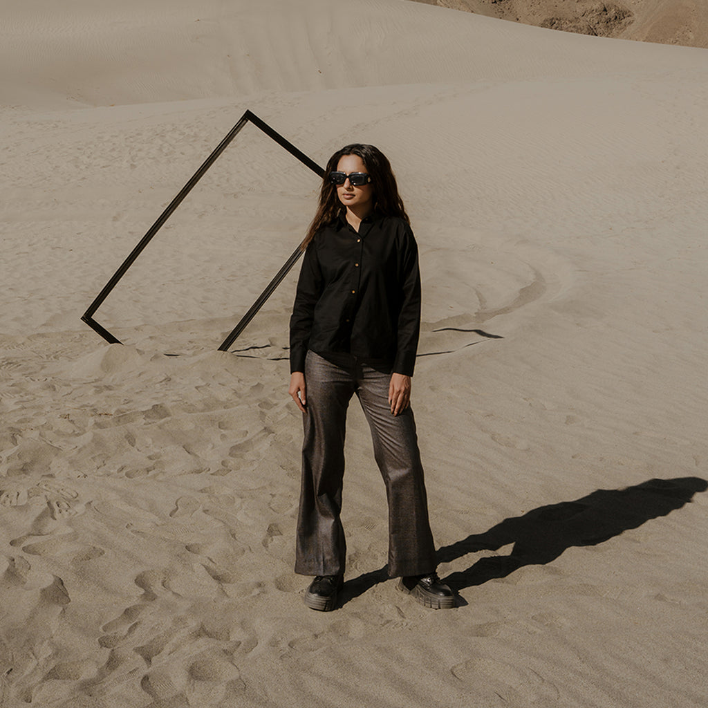The Nyelle Luxe Shirt – Noir Essence