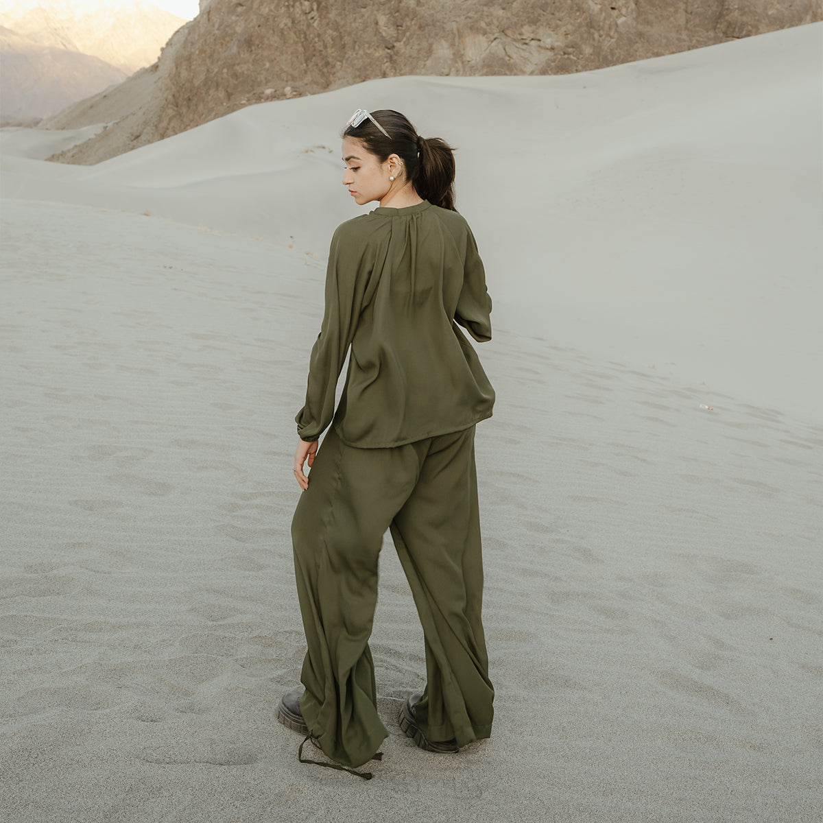 The Zayra Luxe Set – Olive Essence