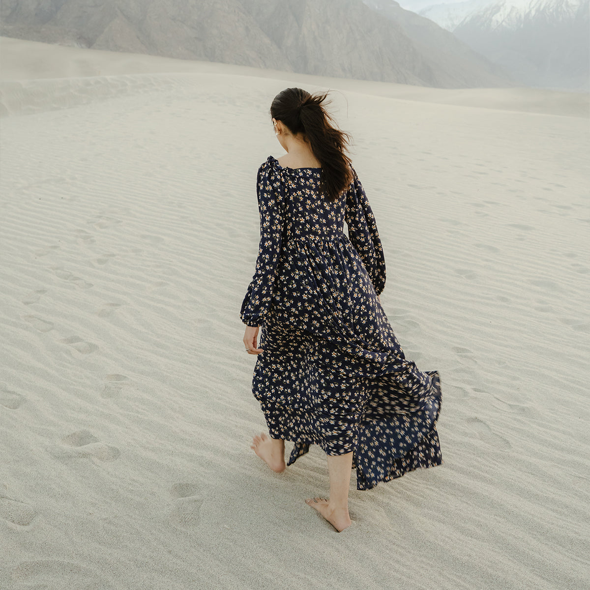 The Nyra Luxe Dress – Midnight Bloom
