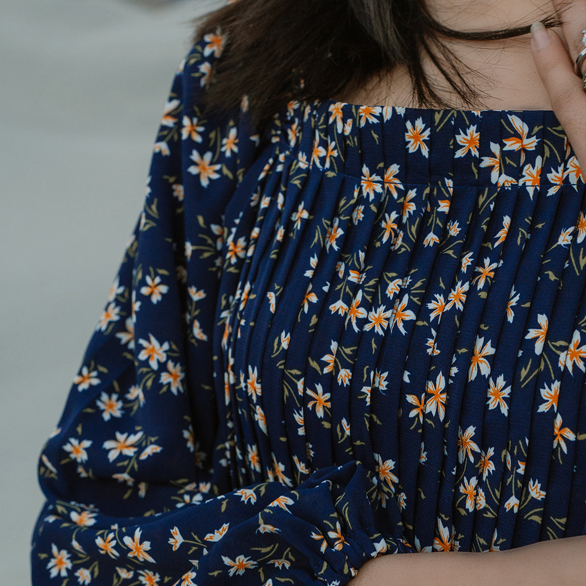 The Nyra Luxe Dress – Midnight Bloom