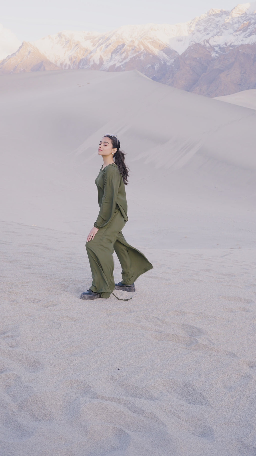 The Zayra Luxe Set – Olive Essence