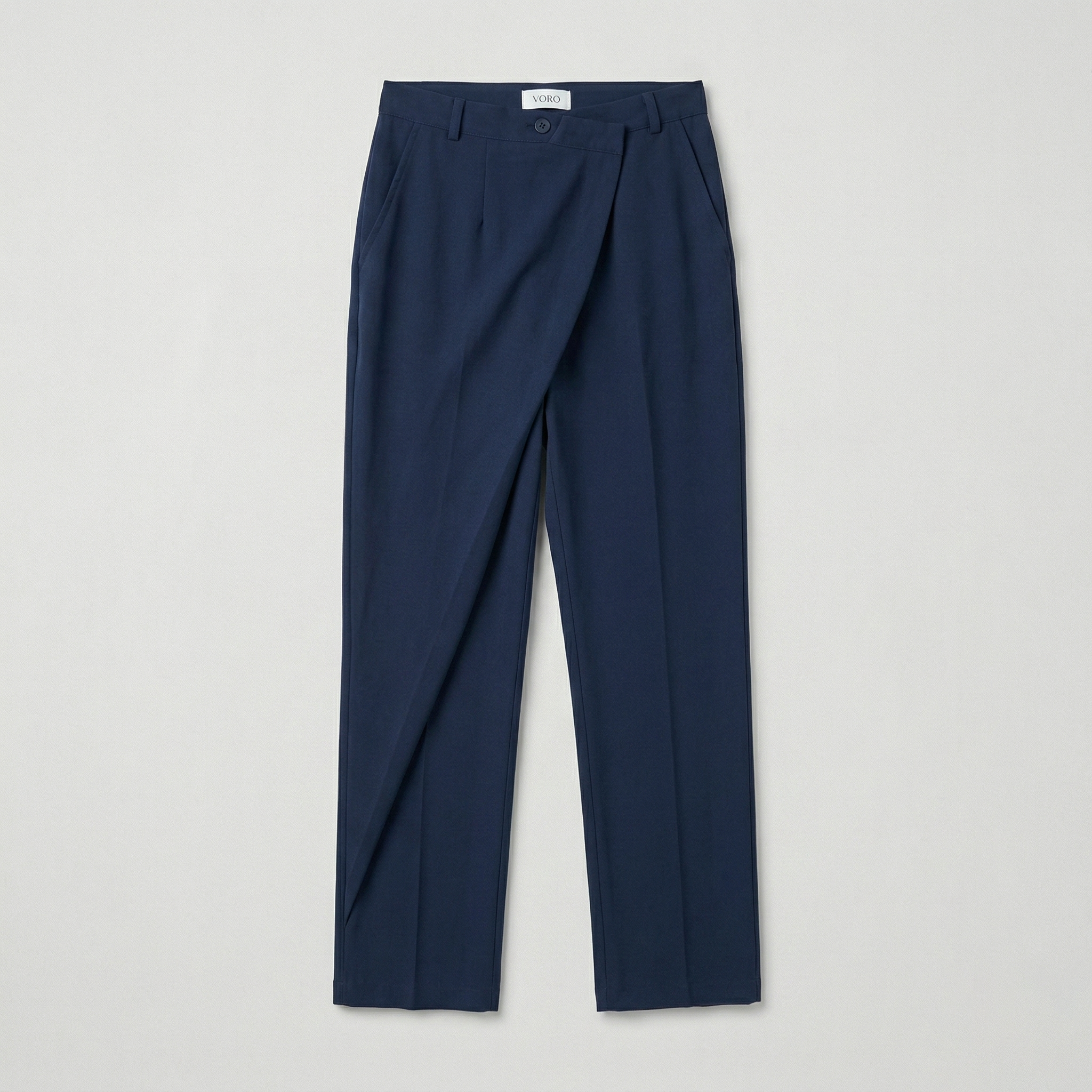 The Virelle Drape Trousers – Midnight Navy
